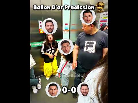 Ronaldo vs Messi Ballon d'Or Prediction #usa
