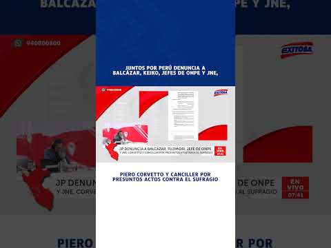 🔴🔵JPP presentó denuncia que involucra a diversas autoridades y actores políticos