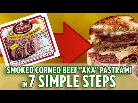SMOKED CORNED BEEF AKA PASTRAMI IN 7 STEPS. #CornedBeefToPastrami #PelletGrillRecipes #ZGrills