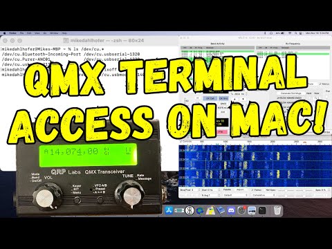 QRP-Labs QMX Terminal Applications Mode Using Terminal On Mac