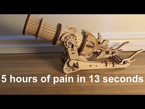 Building a Wooden Cannon Stop Motion