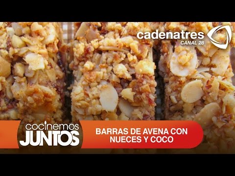 Receta de barras de avena con nueces y coco / Recipe oatmeal bars with nuts and coconut - UClIHawzMOBFQc1QZu2XYuoQ