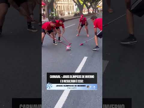 NA MISTURA DE CARNAVAL E OLIMPÍADAS DE INVERNO ESSA GALERA AI MERECE NOTA 10 👏🏼