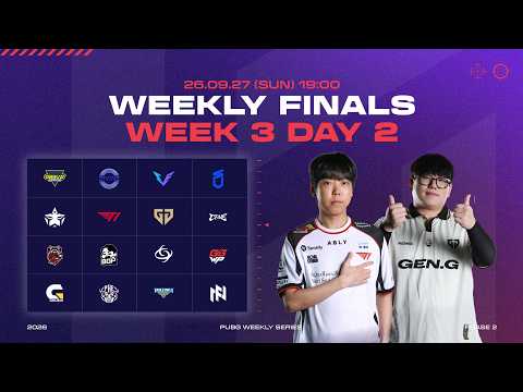 위클리 파이널 WEEK 3 DAY 2 ⎮ 2026 PWS [배틀그라운드] [배그]