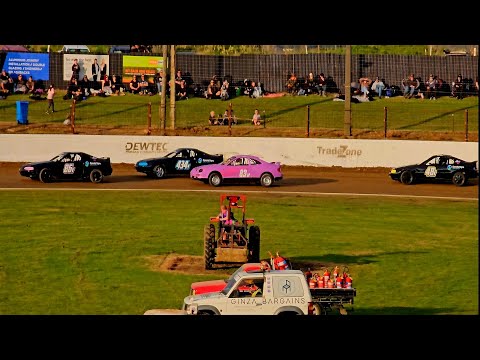 Oceanview Speedway - Opening Night Production Saloons - 19/10/24 - dirt track racing video image