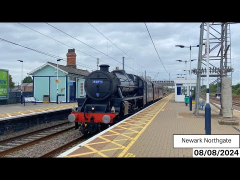 *Steam - Black 5* Trains at Newark Northgate Station (08/08/2024)