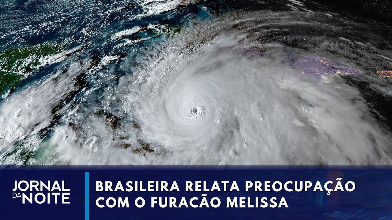 Na Jamaica, brasileira relata preocupação com o furacão Melissa