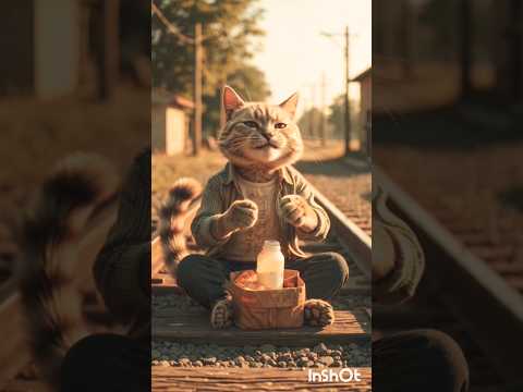 “बिल्ली को नहीं खाने दिया | cat eating 😺 #ai #shorts #viral #cat