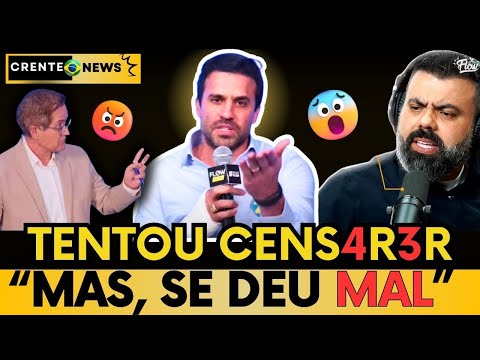 MARÇAL REBATEU NARRATIVA DE JORNALISTA QUE TENTOU CENS4R3R NO DEBATE NO FLOW!  #noticias #política