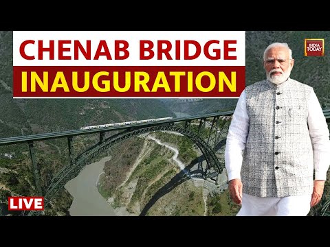 Chenab Railway Bridge Inauguration LIVE | PM Modi Inaugurates Chenab Railway Bridge | PM In J&K