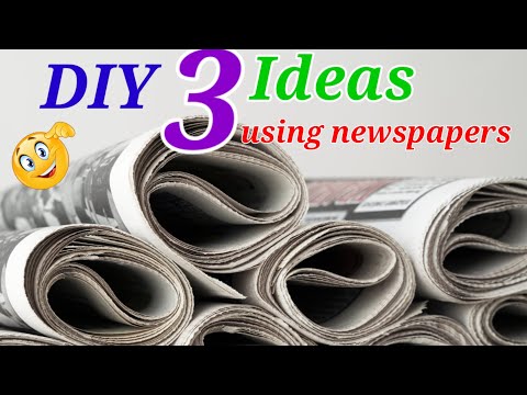 Super Genius Top 3 newspaper craft ideas | easy paper craft diy