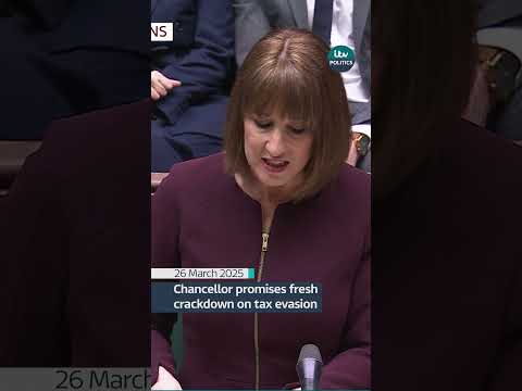 Chancellor Rachel Reeves promises fresh crackdown on tax evasion | ITV News