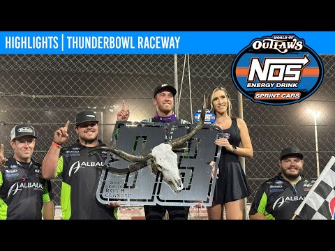 World of Outlaws NOS Energy Drink Sprint Cars | Thunderbowl Raceway | Sept. 21, 2024 | HIGHLIGHTS - dirt track racing video image