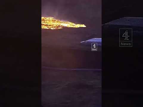 Iceland town evacuated as volcano erupts