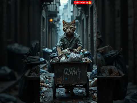 Can a cat survive without its father?😥 #cat #catlover #catshorts #shortvideo #kitten #ai #story #cat