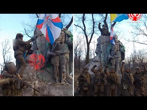 Il video delle truppe di Mosca che issano la bandiera russa ad Avdiivka