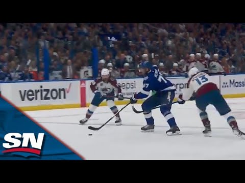 Victor Hedman Dangles Through Avalanche Defence, Goes Backhand To Regain Lightning Lead