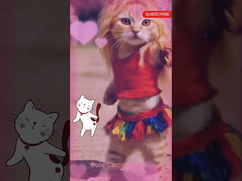 funny cat dance 😻😺|Cat dance|#shorts #cat #catvideos #usacats #cutecartoon