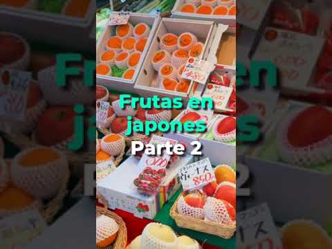 Así se dicen estas Frutas en Japones Parte 2 #shorts