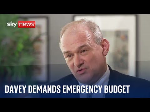 Lib Dem leader Ed Davey demands emergency budget