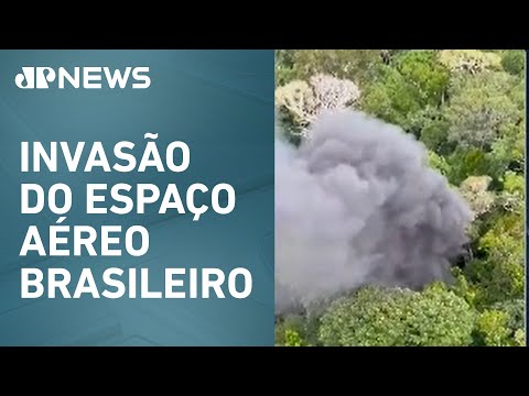 FAB derruba com tiros avião que carregava drogas