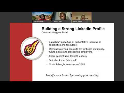 UDC Career Readiness Webinar: Building your LinkedIn Profile