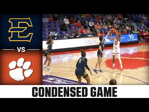 East Tennessee State vs. Clemson Condensed Game | 2023-24 ACC Women’s Basketball