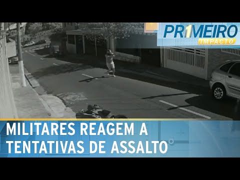 Bombeiro e policial reagem a diferentes tentativas de assalto | Primeiro Impacto (27/06/24)