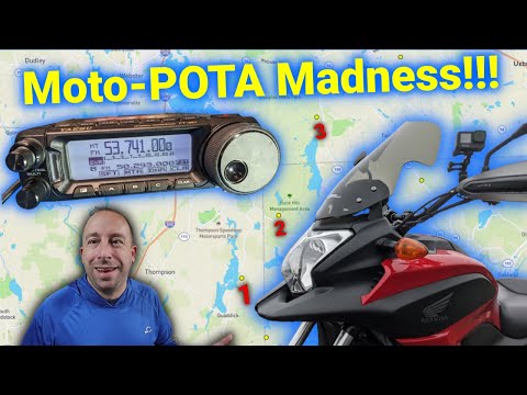 Ham Radio Moto-POTA Madness!  3 Parks in 3 States on the Motorcycle in 1 Afternoon