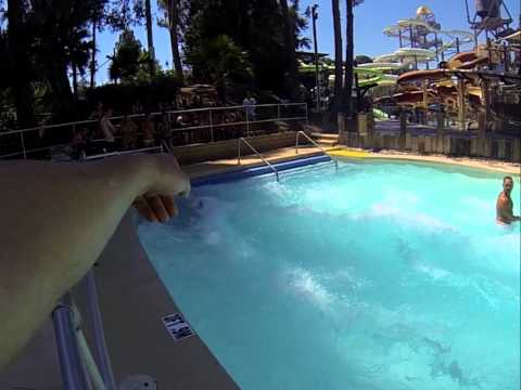 Longest Skimming Ever? Speed Slides at Raging Waters Water Park - GoPro