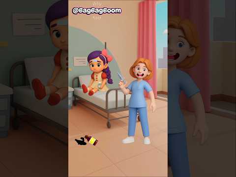 INJECTTED BECAUSE DIDN'T WANT TO TAKE MEDICINE 😅🤫🫣 #animation #cartoon #cute #tranding #shorts