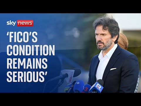 Slovakia's Deputy Prime Minister delivers an update on recovering PM Robert Fico