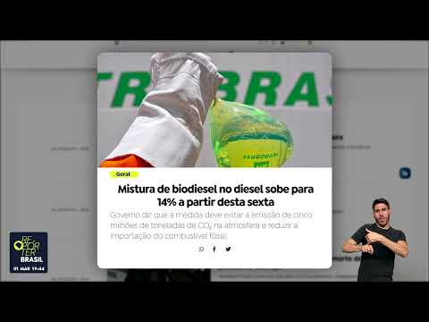 Mistura de biodiesel no diesel sobe para 14% a partir de hoje