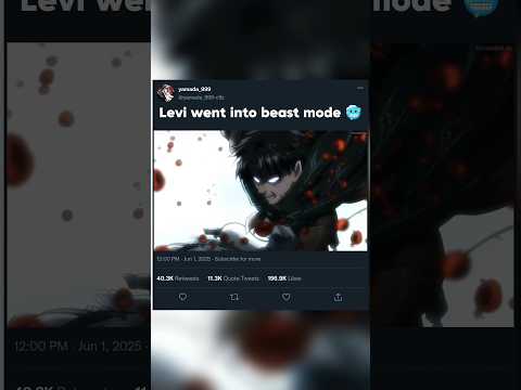 Levi went into beast mode 🥶 #attackontitan #eren #levi