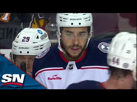 Columbus Blue Jackets at Calgary Flames | FULL Overtime Highlights - January 23, 2023