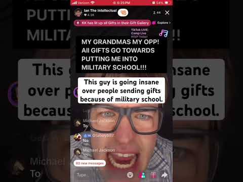 Person loses it over gifts because of military school #shorts #tiktok #militaryschool