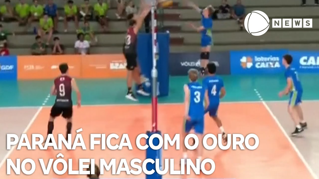 Jogos da Juventude Paraná vence Minas Gerais e fica com o Ouro no vôlei masculino