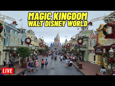 🔴LIVE: Magic Kingdom Sunday with rides, shows, parades at Walt Disney World 11/30/2025