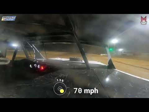 #23 Derek Brown - Super Stock - 10-26-2024 Springfield Raceway - In Car Camera - dirt track racing video image