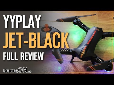 DroningON | YYPlay Jet Black Drone Review - Unboxing, Setup & Flight Test - UCYoEOmvbMm0LX6AsIwANvug