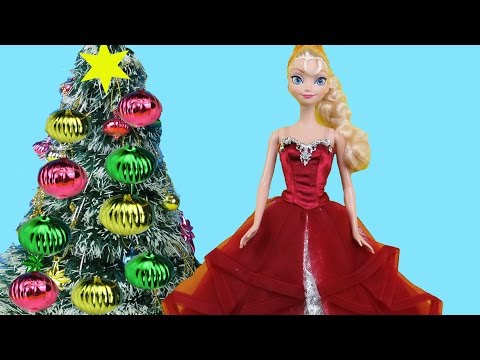 Christmas Tree Decorating! Elsa and Anna toddlers make Wish Lists for Santa, sing Carols & have fun - UCQ00zWTLrgRQJUb8MHQg21A