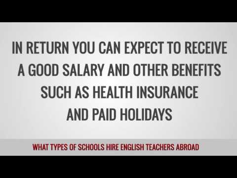 video telling about schools hiring TEFL teachers around the world