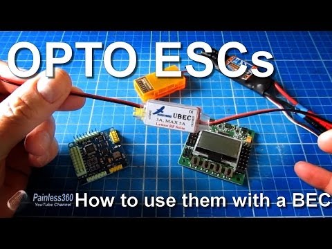 How to connect OPTO ESCs and a BEC to you multirotor (KK2.0 or MWC) - UCp1vASX-fg959vRc1xowqpw