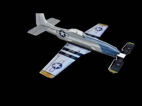 Micro Paper P 51 Mustang (With Rubber Band Powered Propeller) - UCXIEKfybqNoxxSpHYT_RVxQ