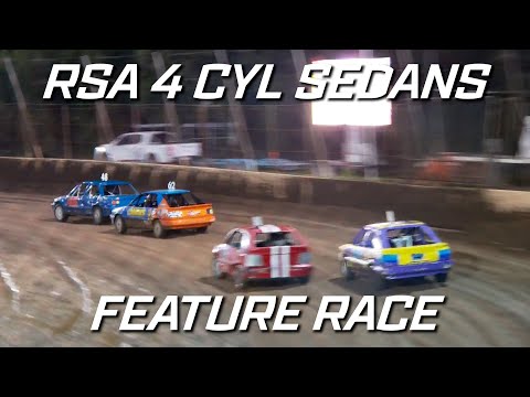 RSA 4 Cylinder Sedans: A-Main - Grafton Speedway - 28.05.2022 - dirt track racing video image