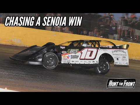 In the Hunt Again! Ultimate Super Late Models at Senoia Raceway! - dirt track racing video image