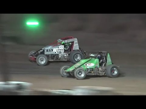 HIGHLIGHTS: AMSOIL USAC CRA Sprint Cars | Mohave Valley Raceway | October 8, 2022 - dirt track racing video image