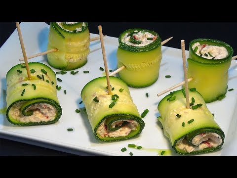 Receta Rollitos de calabacín con atún y queso crema - Recetas de cocina, paso a paso, tutorial - UC5ONfXPjWgqElh0NZaRJ1tg