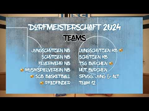 Auslosung Dorfmeisterschaft 2024