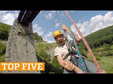 TOP FIVE: Rope Swing, Ice Climbing & Skiing | PEOPLE ARE AWESOME 2017 - UCIJ0lLcABPdYGp7pRMGccAQ